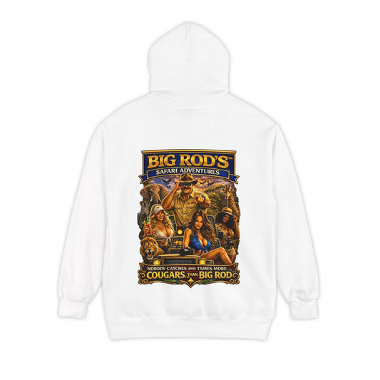 BIG ROD'S Safari Adventures | HOT Cougars & Making them Purrr - Hoodie (White)