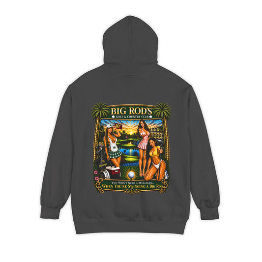 BIG ROD'S Golf & Country Club | YOU WON'T NEED A MULLIGAN... WHEN YOU'RE SWINGING A BIG ROD - Hoodie (Dark Colors)