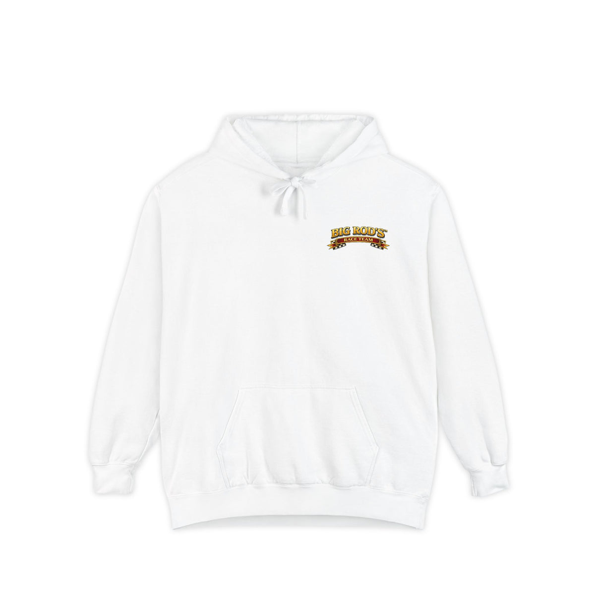 BIG ROD'S Race Team | YOU'LL OWN VICTORY LANE... WHEN YOU'RE STEERING A BIG ROD - Hoodie (White)