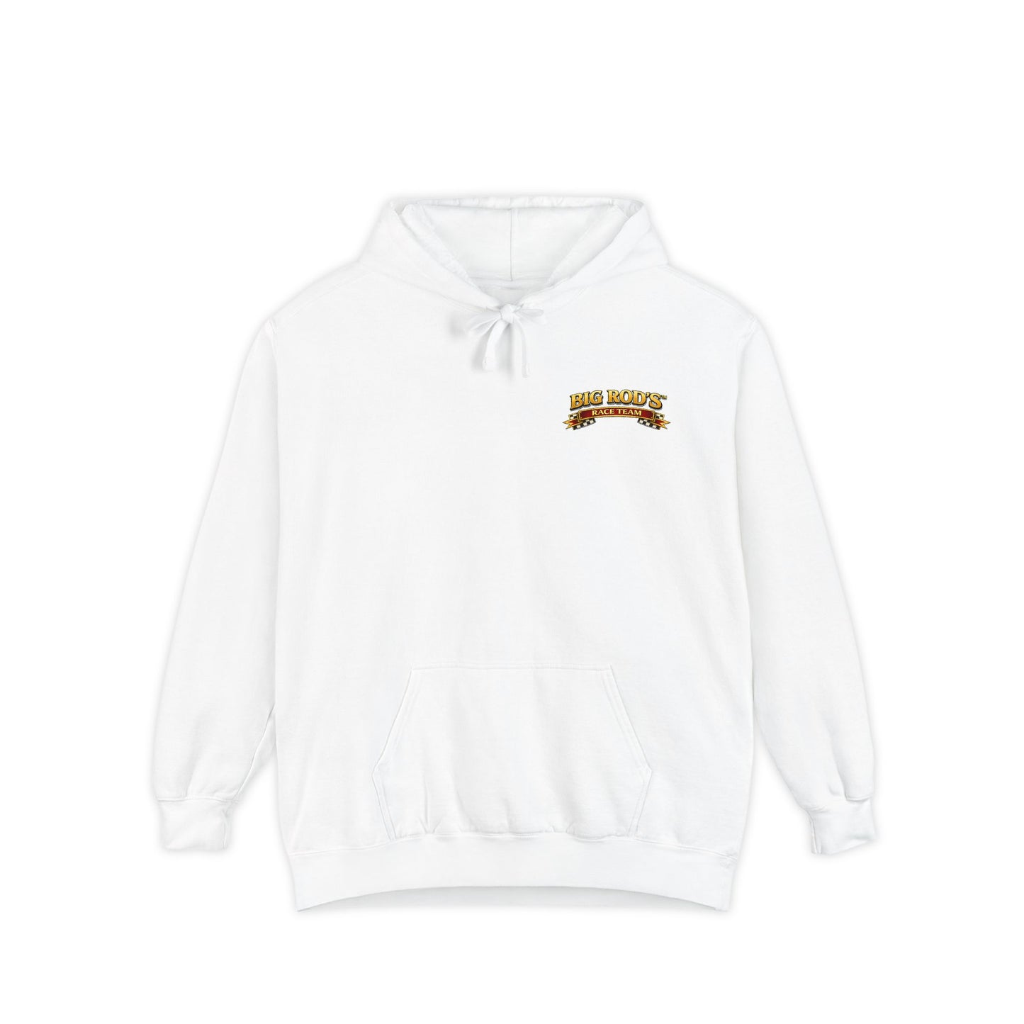 BIG ROD'S Race Team | YOU'LL OWN VICTORY LANE... WHEN YOU'RE STEERING A BIG ROD - Hoodie (White)