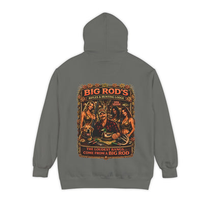 BIG ROD'S Rifles & Hunting Lodge | THE LOUDEST BANGS... COME FROM A BIG ROD - Hoodie (Dark Colors)