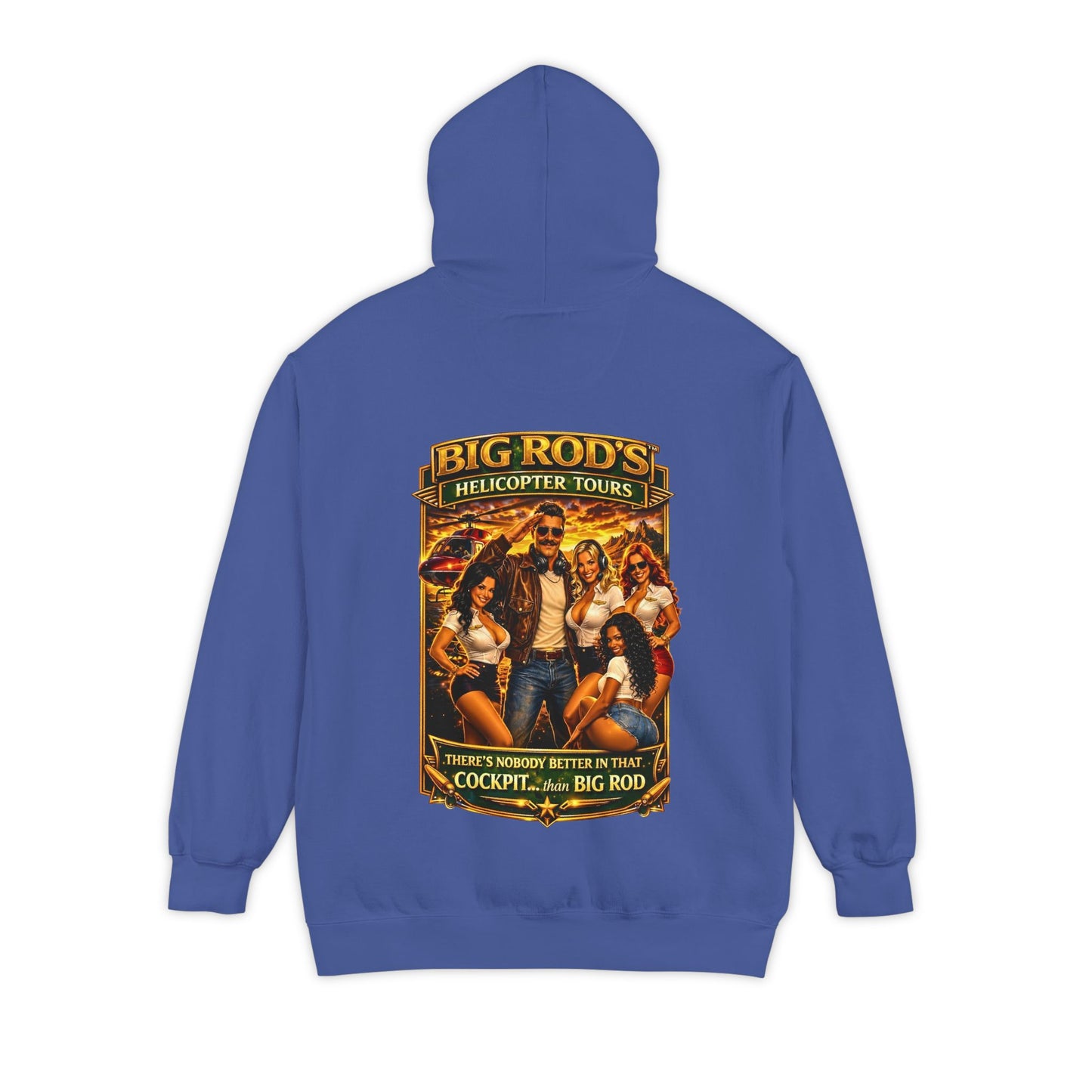 BIG ROD'S Helicopter Tours | HOT Flight Crew & Owning that Cockpit - Hoodie (Dark Colors)