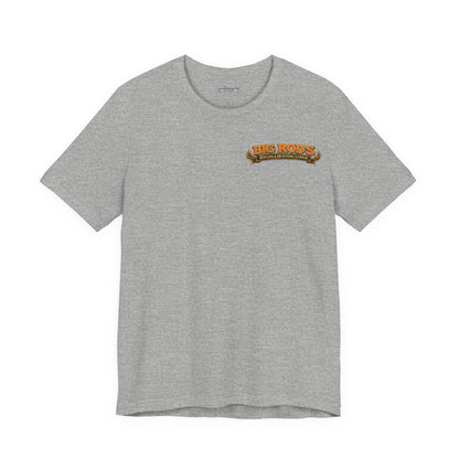 BIG ROD'S Rifles & Hunting Lodge | THE LOUDEST BANGS... COME FROM A BIG ROD - T-Shirt (Light Colors)