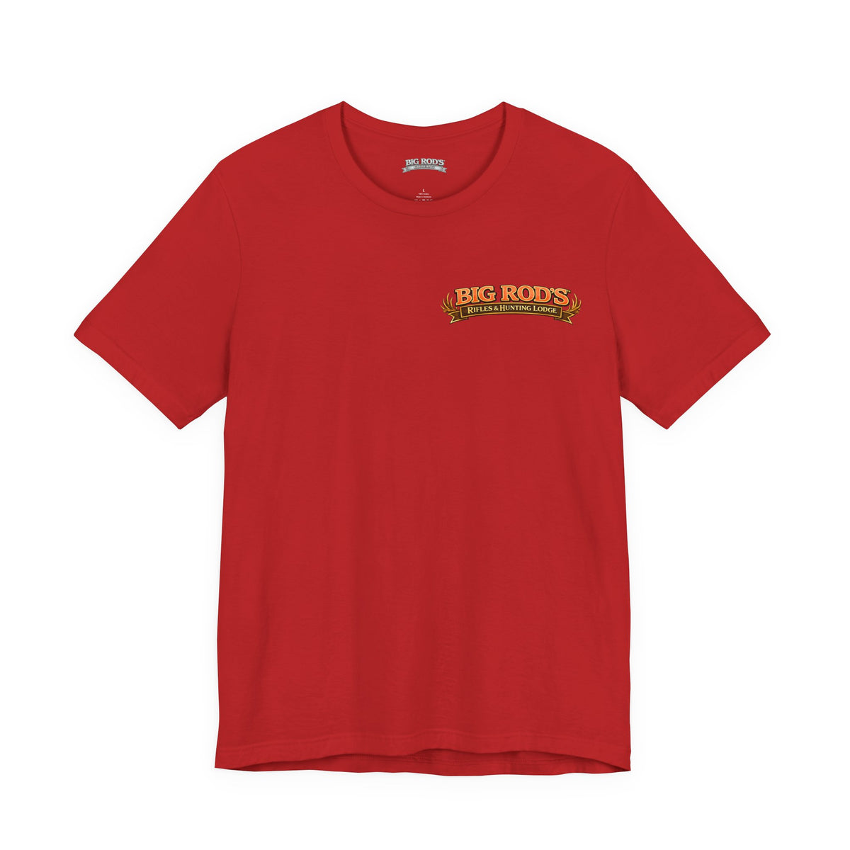 BIG ROD'S Rifles & Hunting Lodge | HOT Camo and Loud Bangs - T-Shirt (Dark Colors)