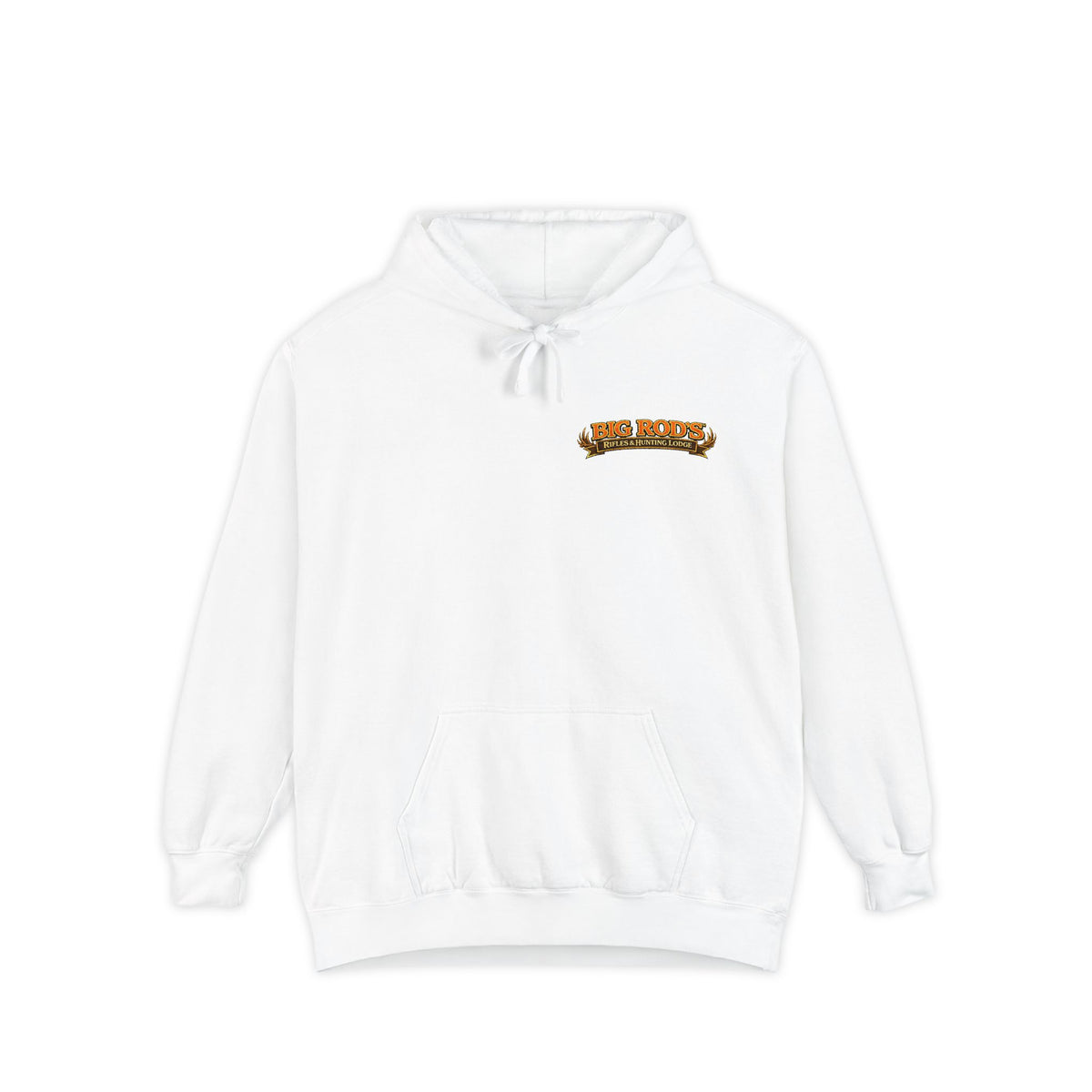 BIG ROD'S Rifles & Hunting Lodge | THE LOUDEST BANGS... COME FROM A BIG ROD - Hoodie (White)