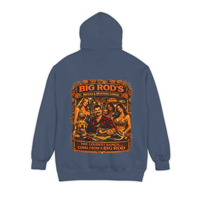 BIG ROD'S Rifles & Hunting Lodge | HOT Camo and Loud Bangs - Hoodie (Dark Colors)