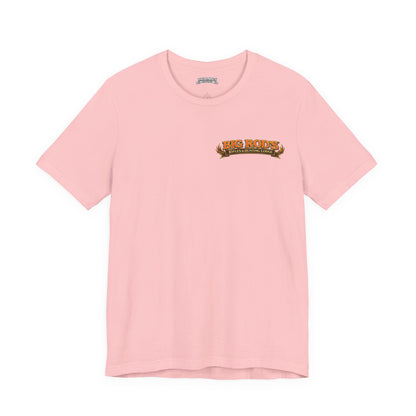 BIG ROD'S Rifles & Hunting Lodge | HOT Camo and Loud Bangs - T-Shirt (Light Colors)