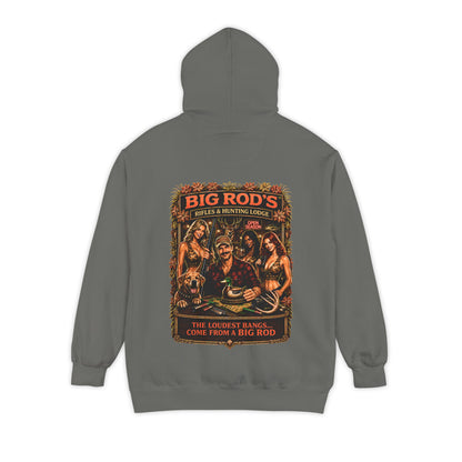 BIG ROD'S Rifles & Hunting Lodge | THE LOUDEST BANGS... COME FROM A BIG ROD - Hoodie (Dark Colors)