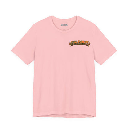 BIG ROD'S Rifles & Hunting Lodge | THE LOUDEST BANGS... COME FROM A BIG ROD - T-Shirt (Light Colors)