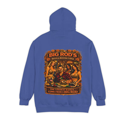 BIG ROD'S Rifles & Hunting Lodge | HOT Camo and Loud Bangs - Hoodie (Dark Colors)