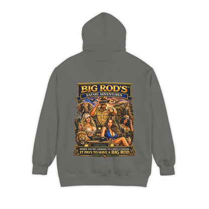 BIG ROD'S Safari Adventures | WHEN YOU'RE LOOKING TO CATCH A COUGAR... IT PAYS TO HAVE A BIG ROD - Hoodie (Dark Colors)