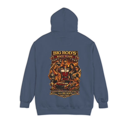 BIG ROD'S Race Team | HOT Pit Crew & Dipstick Getting Action - Hoodie (Dark Colors)