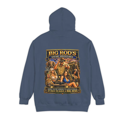BIG ROD'S Safari Adventures | WHEN YOU'RE LOOKING TO CATCH A COUGAR... IT PAYS TO HAVE A BIG ROD - Hoodie (Dark Colors)