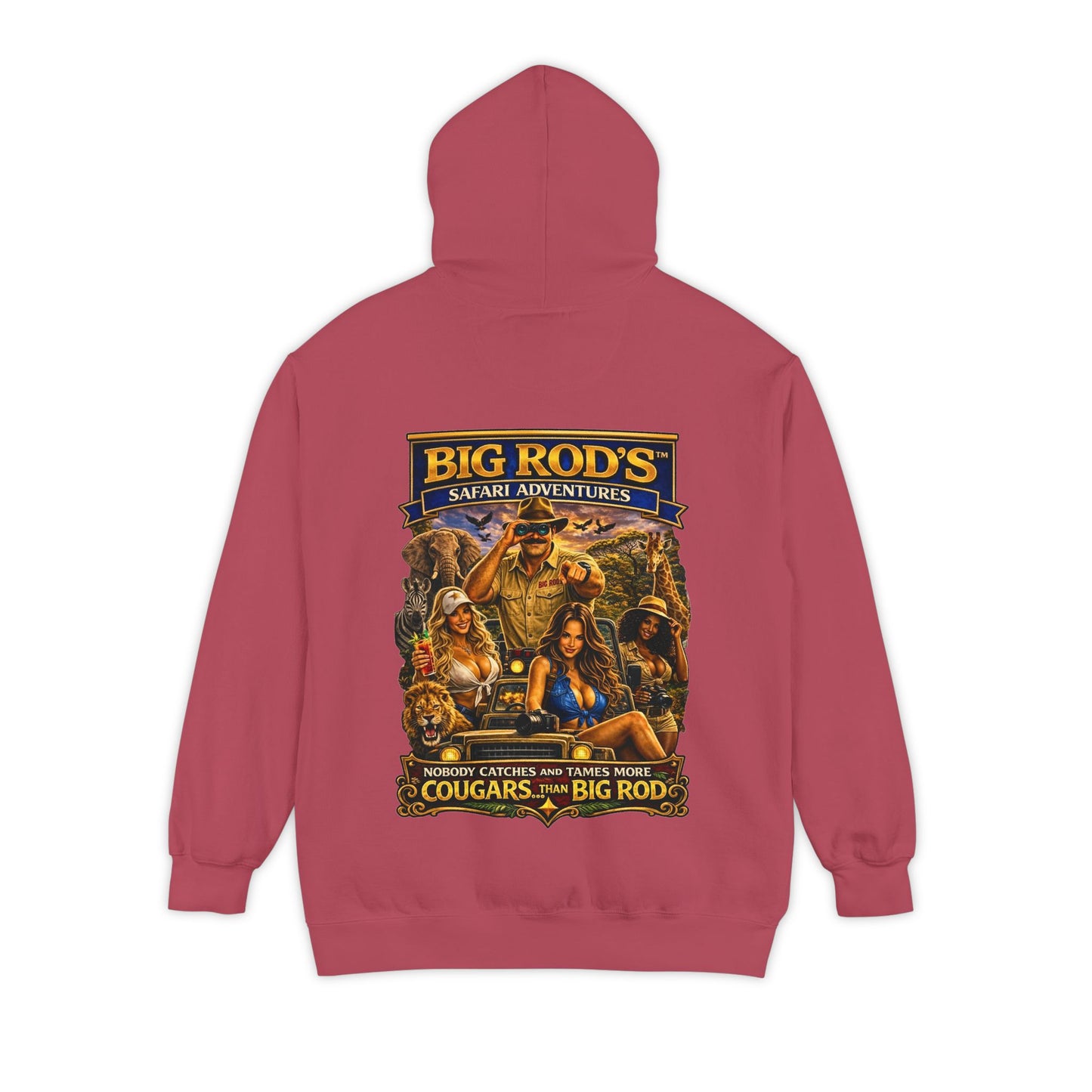 BIG ROD'S Safari Adventures | HOT Cougars & Making them Purrr - Hoodie (Dark Colors)