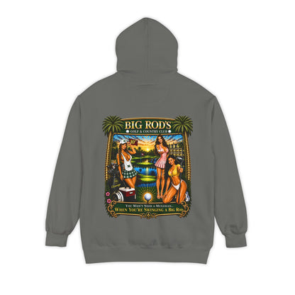 BIG ROD'S Golf & Country Club | YOU WON'T NEED A MULLIGAN... WHEN YOU'RE SWINGING A BIG ROD - Hoodie (Dark Colors)