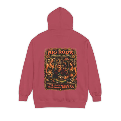 BIG ROD'S Rifles & Hunting Lodge | THE LOUDEST BANGS... COME FROM A BIG ROD - Hoodie (Dark Colors)