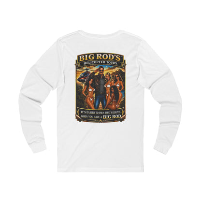 BIG ROD'S Helicopter Tours | HOT Flight Crew & Owning that Cockpit - Long Sleeve (Light Colors)