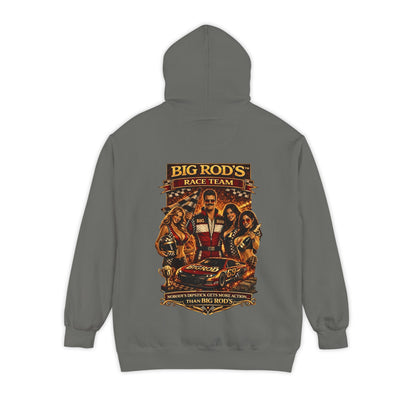 BIG ROD'S Race Team | HOT Pit Crew & Dipstick Getting Action - Hoodie (Dark Colors)
