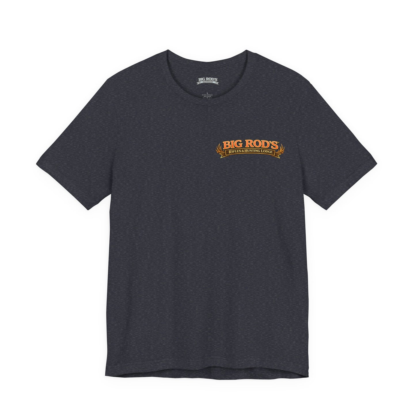 BIG ROD'S Rifles & Hunting Lodge | HOT Camo and Loud Bangs - T-Shirt (Dark Colors)