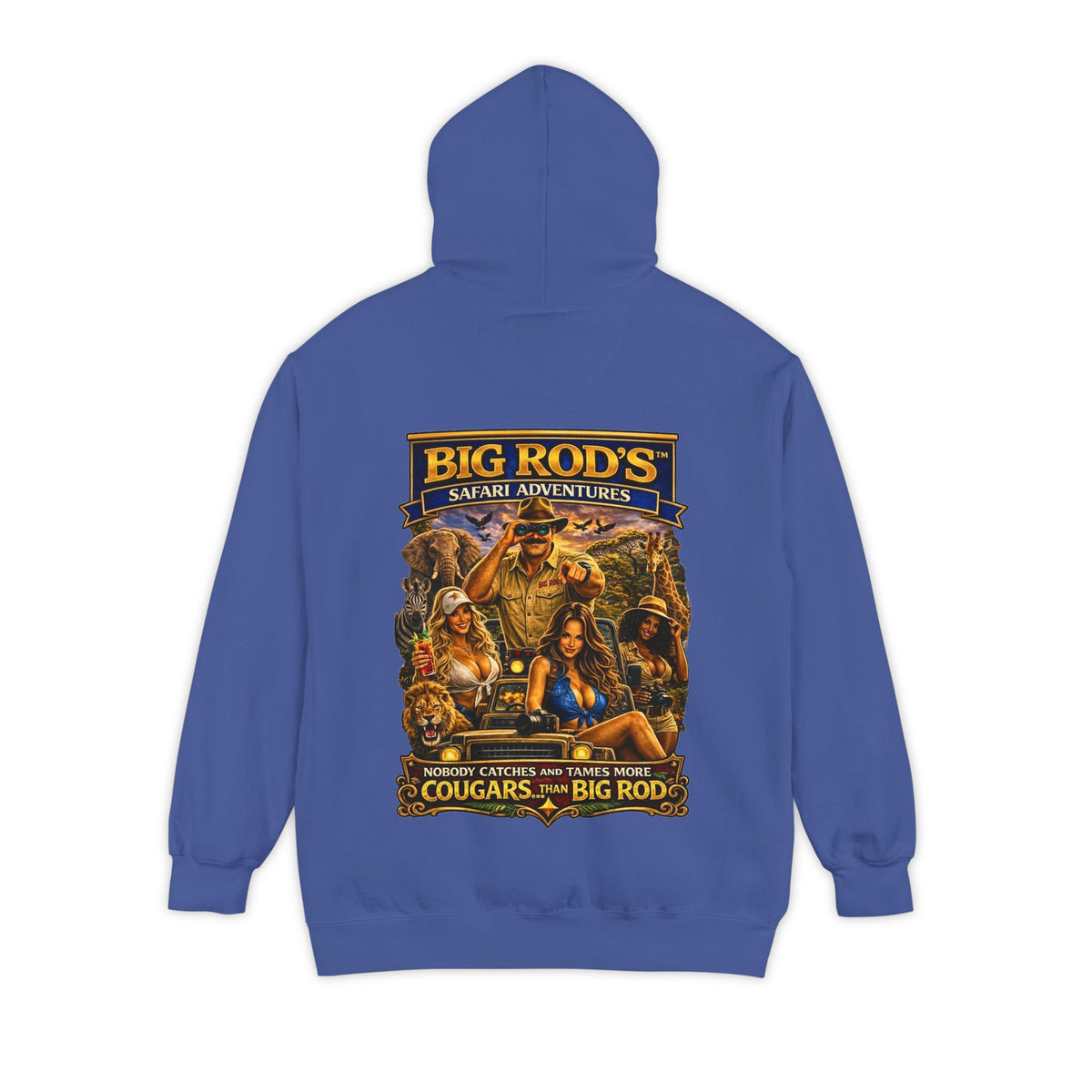 BIG ROD'S Safari Adventures | HOT Cougars & Making them Purrr - Hoodie (Dark Colors)