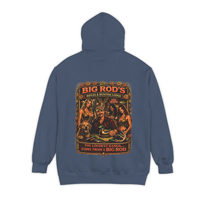 BIG ROD'S Rifles & Hunting Lodge | THE LOUDEST BANGS... COME FROM A BIG ROD - Hoodie (Dark Colors)
