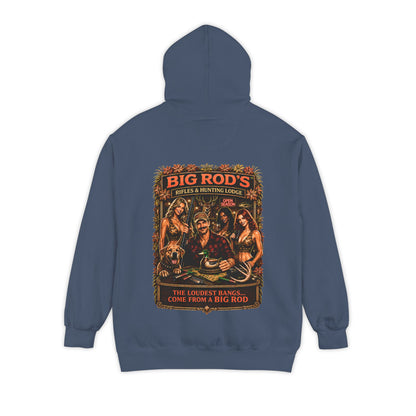 BIG ROD'S Rifles & Hunting Lodge | THE LOUDEST BANGS... COME FROM A BIG ROD - Hoodie (Dark Colors)