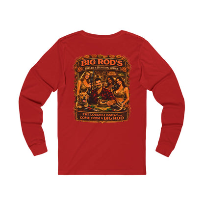 BIG ROD'S Rifles & Hunting Lodge | HOT Camo and Loud Bangs - Long Sleeve (Dark Colors)