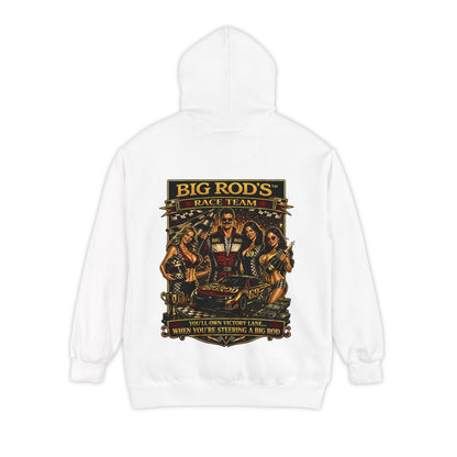 BIG ROD'S Race Team | YOU'LL OWN VICTORY LANE... WHEN YOU'RE STEERING A BIG ROD - Hoodie (White)