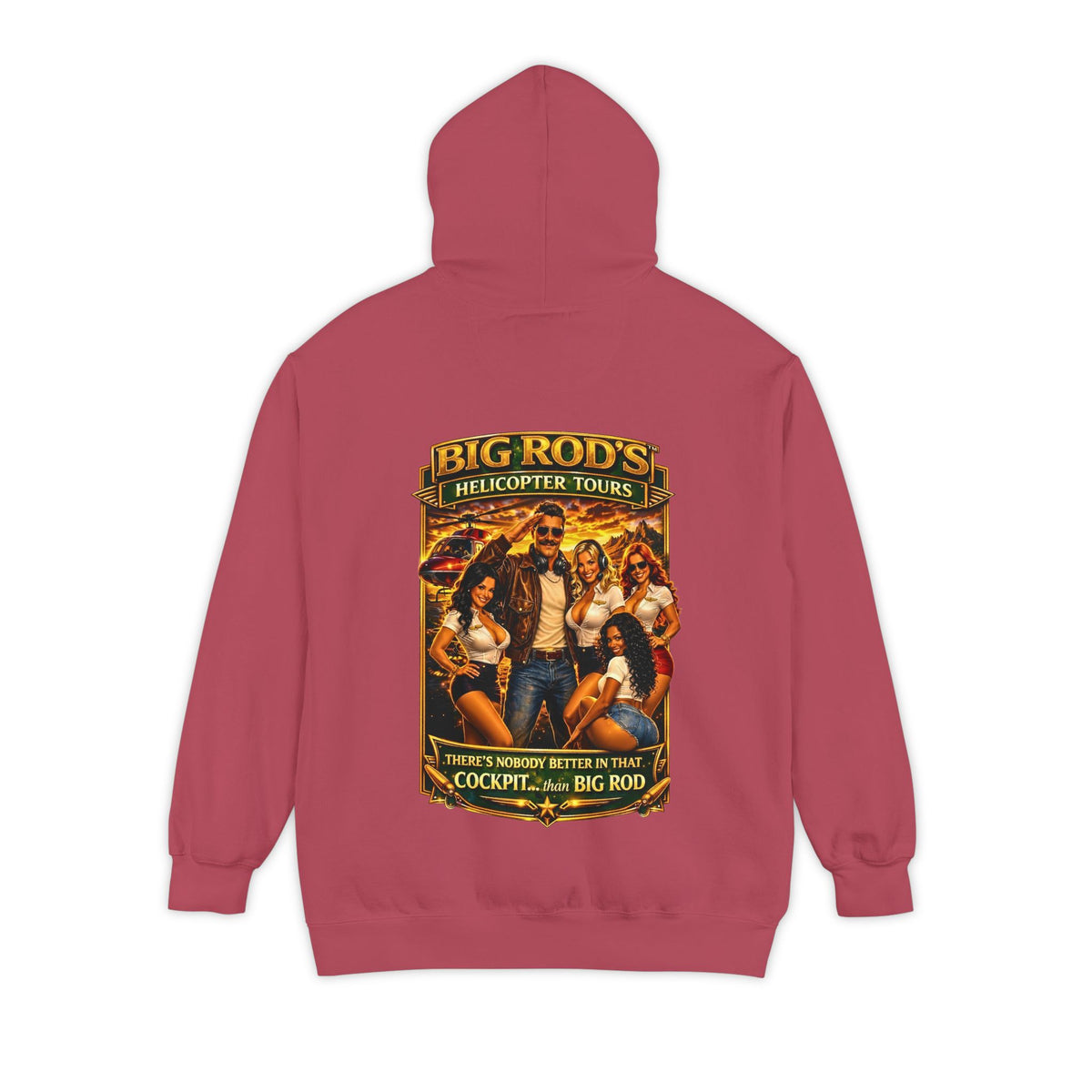 BIG ROD'S Helicopter Tours | HOT Flight Crew & Owning that Cockpit - Hoodie (Dark Colors)