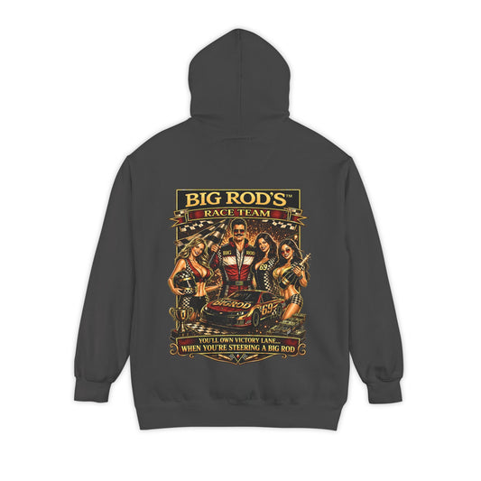 BIG ROD'S Race Team | YOU'LL OWN VICTORY LANE... WHEN YOU'RE STEERING A BIG ROD - Hoodie (Dark Colors)