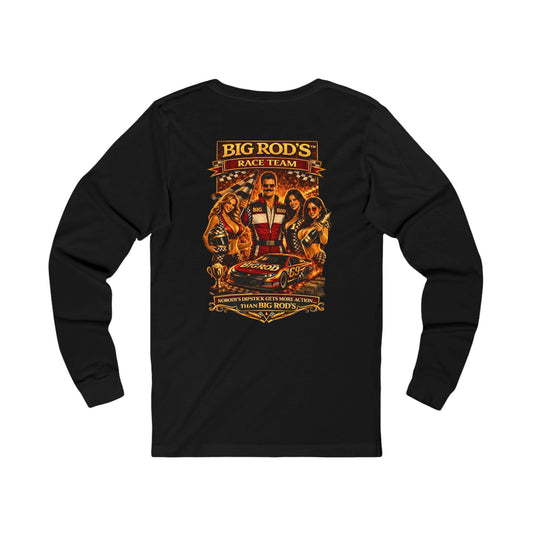 BIG ROD'S Race Team | HOT Pit Crew & Dipstick Getting Action - Long Sleeve (Dark Colors)