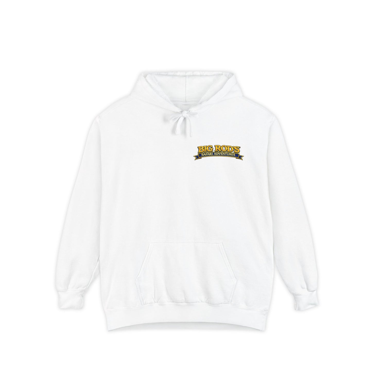 BIG ROD'S Safari Adventures | WHEN YOU'RE LOOKING TO CATCH A COUGAR... IT PAYS TO HAVE A BIG ROD - Hoodie (White)