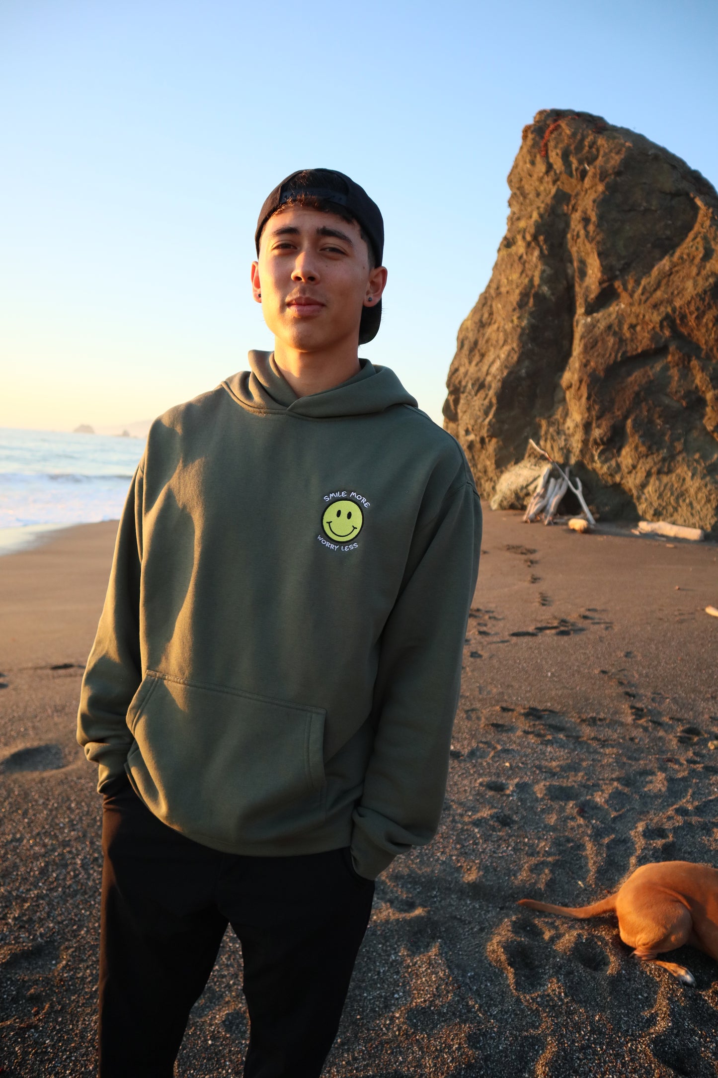 "SMILE MORE, WORRY LESS" - HOODIE