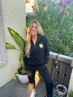 "SMILE MORE,WORRY LESS'' -  RELAX HALF ZIP HOODIE